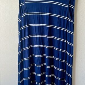 OLIVACEOUS blue n white maxi tank dress Org prc $49 exc condition size medium